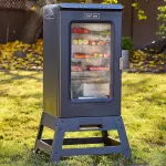 30 Inch Electric Smoker with Digital Controls, Large Capacity Cooking Space, Adjustable Temperature Range, Built-in Meat Probe, and Easy Clean Design for Backyard Barbecue