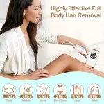 At Home IPL Hair Removal Device with Lasting Results, Permanent Hair Reduction, 5 Energy Levels, Skin Tone Sensor, Flash Mode, and Cordless Design for Face and Body - Image 3