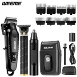 Hair clipper, beard trimmer, shaver & nose trimmer with USB charging & LED display - Image 8