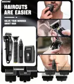 Hair clipper, beard trimmer, shaver & nose trimmer with USB charging & LED display - Image 11