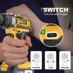 Cordless Drill with Rechargeable Battery, Variable Speed Trigger, 16+1 Clutch Settings, LED Light, and Ergonomic Grip for Home DIY and Professional Use - Image 8