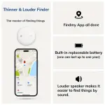 Smart Air Tracker 2 Pack Compatible with Find My App, Precision Finding Technology, 1 Year Battery Life, Lightweight Design for Keys, Wallets, Backpacks and Luggage - Image 5