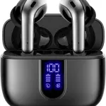 Wireless Bluetooth Earbuds, 60H Playtime, IPX5 Waterproof