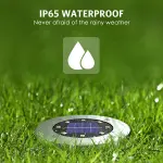 12 pack outdoor solar garden lights waterproof pathway illumination - Image 8