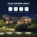 12 pack outdoor solar garden lights waterproof pathway illumination - Image 4