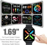 1.83" Smart Watch – IP68 Waterproof, Fitness Tracker, Pink - Image 3