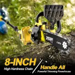 2-in-1 Cordless Pole Saw & Mini Chainsaw – 21V, 6 Inch, 15.2 ft Reach - Image 5