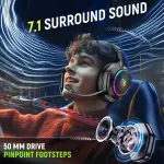 Wireless Gaming Headset for PS5/PS4/PC – 2.4GHz USB & Type-C, 40Hrs, 7.1 Surround - Image 3