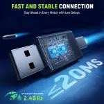 Wireless Gaming Headset for PS5/PS4/PC – 2.4GHz USB & Type-C, 40Hrs, 7.1 Surround - Image 4