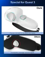 Gray Grip Cover for Oculus Quest 3 VR Controllers - 1 Pair - Image 7
