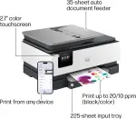 HP OfficeJet Pro 8125e Wireless All-in-One Printer – Print, Scan, Copy, ADF - Image 3