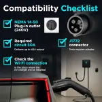 NACS Level 2 EV Charger for Tesla – 40 Amp, 25 ft Cable, NEMA 14-50 - Image 5