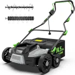 16" 2-in-1 Electric Dethatcher & Scarifier – 15.5A, 14.5G Bag