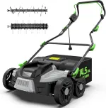 16" 2-in-1 Electric Dethatcher & Scarifier – 15.5A, 14.5G Bag