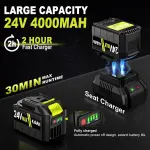550CFM Cordless Leaf Blower – 24V Battery & Charger Included - Image 7