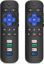 2 Pack Replacement Remote for Roku TV – Compatible with TCL/Hisense