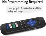 2 Pack Replacement Remote for Roku TV – Compatible with TCL/Hisense - Image 8
