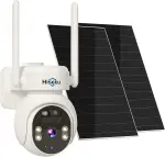 Solar Powered Security Camera – 4MP Wireless Outdoor, 360° PTZ, Color Night Vision