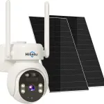 Solar Powered Security Camera – 4MP Wireless Outdoor, 360° PTZ, Color Night Vision