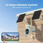 Solar Powered Security Camera – 4MP Wireless Outdoor, 360° PTZ, Color Night Vision - Image 6