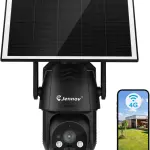 Jennov 4G LTE Solar Security Camera, 2K Night Vision, Wireless