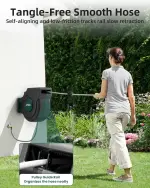 Automatic 100 ft Garden Hose Reel – Kink-Free Rewind - Image 5
