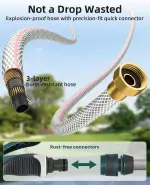 Automatic 100 ft Garden Hose Reel – Kink-Free Rewind - Image 8