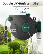 Automatic 100 ft Garden Hose Reel – Kink-Free Rewind - Image 9