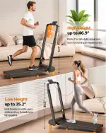 Walking Pad Treadmill – 12% Incline, 4-in-1, Foldable, 350LBS Capacity - Image 3