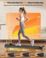 Walking Pad Treadmill – 12% Incline, 4-in-1, Foldable, 350LBS Capacity - Image 4