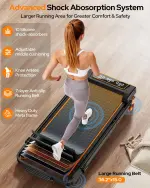 Walking Pad Treadmill – 12% Incline, 4-in-1, Foldable, 350LBS Capacity - Image 5