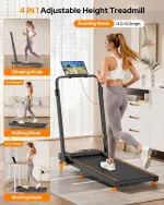 Walking Pad Treadmill – 12% Incline, 4-in-1, Foldable, 350LBS Capacity - Image 8
