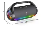 Portable Bluetooth Speaker – IPX5 Water Resistant, Deep Bass, RGB Lights, TWS Pairing - Image 2