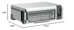 Ninja Digital Air Fry Countertop Oven, 8-in-1 Functionality, 1800W, Flip-Up Design, XL Capacity, Air Fry Basket, Wire Rack & Crumb Tray, Silver, SP101 - Image 3