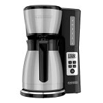 BLACK+DECKER 12 Cup Thermal Programmable Coffee Maker with Brew Strength and VORTEX Technology, Black/Steel, CM2046S - Image 9