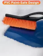 Car Snow Brush and Ice Scraper – 27 Inch, 2-in-1 Design, Soft Bristles, Ergonomic Foam Grip, Detachable - Image 4