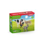 Schleich FARM WORLD - 4 PC Starter Barnyard Animal Set - Includes Cow, Sheep, Rooster and Sheep Figurines - Farm Animal Toys for Kids 3+ | 42385 - Image 2