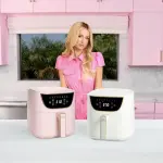Paris Hilton Air Fryer, Large 6-Quart Capacity, Nonstick Made without PFAS, Touchscreen Display, 8-in-1 (Air Fry, Roast, Broil, Bake, Reheat, Keep Warm, Pizza, Dehydrate), Dishwasher Safe, Pink - Image 8