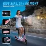 Electric Scooter with Seat – 350W, 19MPH, 21 Mile Range, Folding - Image 6