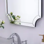 Large Arched Wall Mirror – 22"x34" Beveled Edge, Modern Decor - Image 5