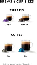 Nespresso Vertuo Coffee and Espresso Maker by Breville, Chrome - Image 8