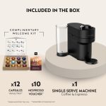 Nespresso Vertuo Pop+ Coffee and Espresso Maker by De'Longhi, Black Matte with Dark Chrome - Image 8