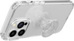 PopSockets Translucent Phone Grip with Expanding Kickstand, PopSockets for Phone, Adhesive Grip, Translucent PopGrip - Clear Glitter Silver - Image 4