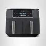 Ninja DZ201 Foodi 8 Quart 6-in-1 DualZone 2-Basket Air Fryer with 2 Independent Frying Baskets, Match Cook & Smart Finish to Roast, Broil, Dehydrate & More for Quick, Easy Meals, Grey - Image 2