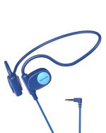 Mehomeli Kid Headphones for School, Air Conduction Open Ear Headphones, 3.5mm Jack Wired Cord, Ultra-Comfort, Ergonomic and Lightweight Design Perfect for School and Outdoor Activities-Blue