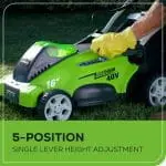 40V 16" Cordless Lawn Mower – Push Button Start, 4.0Ah Battery - Image 6