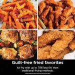 Ninja Air Fryer, 10QT DoubleStack XL 2-Basket, Compact Design, Cooks 5lb Whole Chicken, Feeds Up to 8 People, 6-in-1 Air Fryer, Roast, Bake & More, Easy to Clean, Dishwasher Safe Parts, Grey, SL401 - Image 6