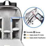 Professional Camera Backpack for DSLR/Mirrorless – Waterproof, Padded Dividers, Tripod Holder, Anti-Theft - Image 8