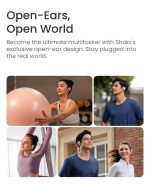 SHOKZ OpenFit Air - Open-Ear Headphones, True Wireless Earbuds, Water Resistant, Secure Earhooks for Daily Use, Black - Image 6