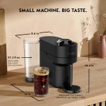 Nespresso Vertuo Pop+ Coffee and Espresso Maker by De'Longhi, Black Matte with Dark Chrome - Image 4